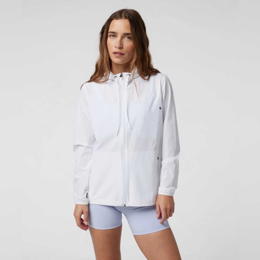 Vuori Women’s Outdoor Trainer Shell jacket windbreaker white XL - NWT